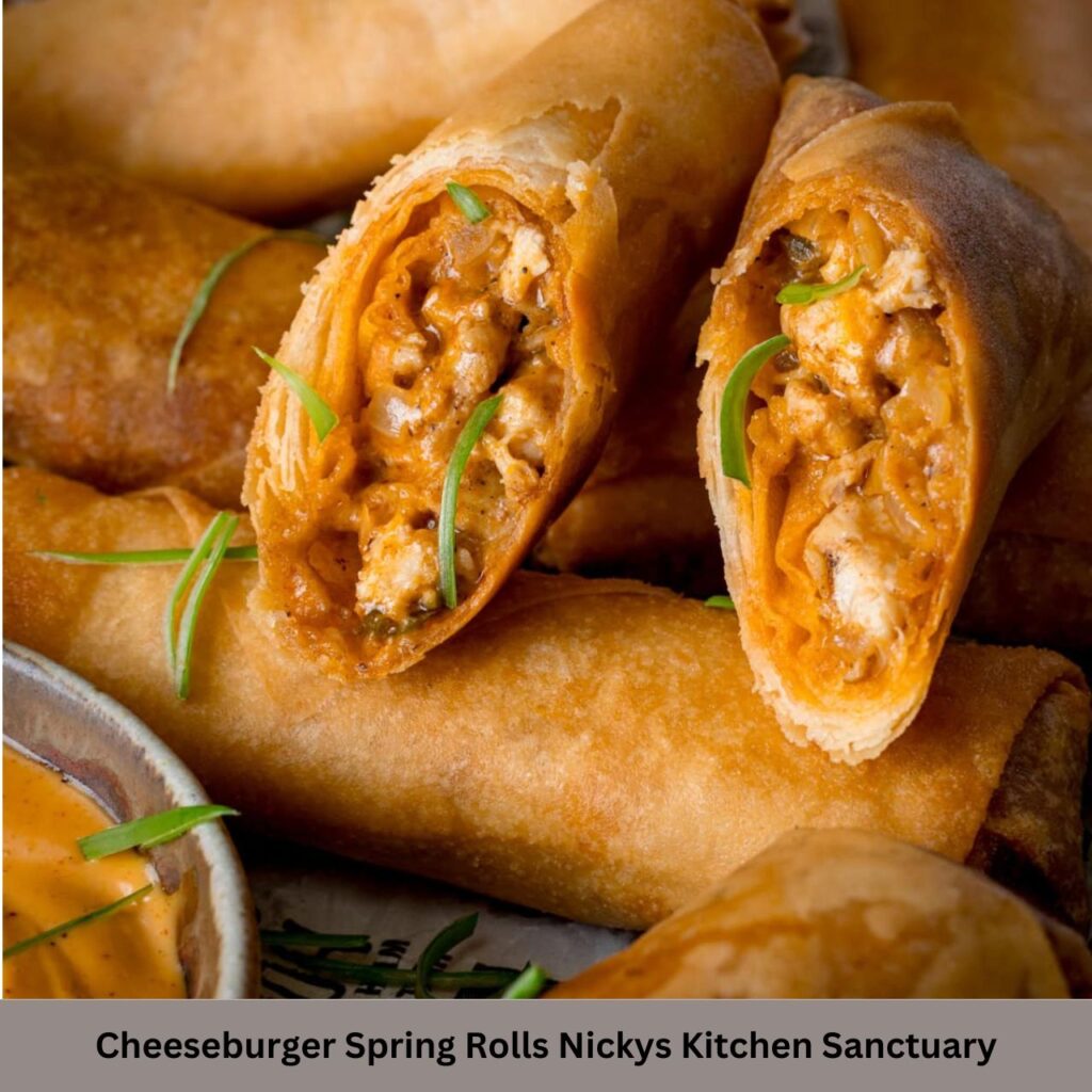 Cheeseburger Spring Rolls Nicky's Kitchen Sanctuary