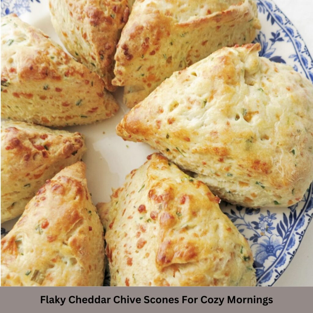 Flaky Cheddar Chive Scones For Cozy Mornings